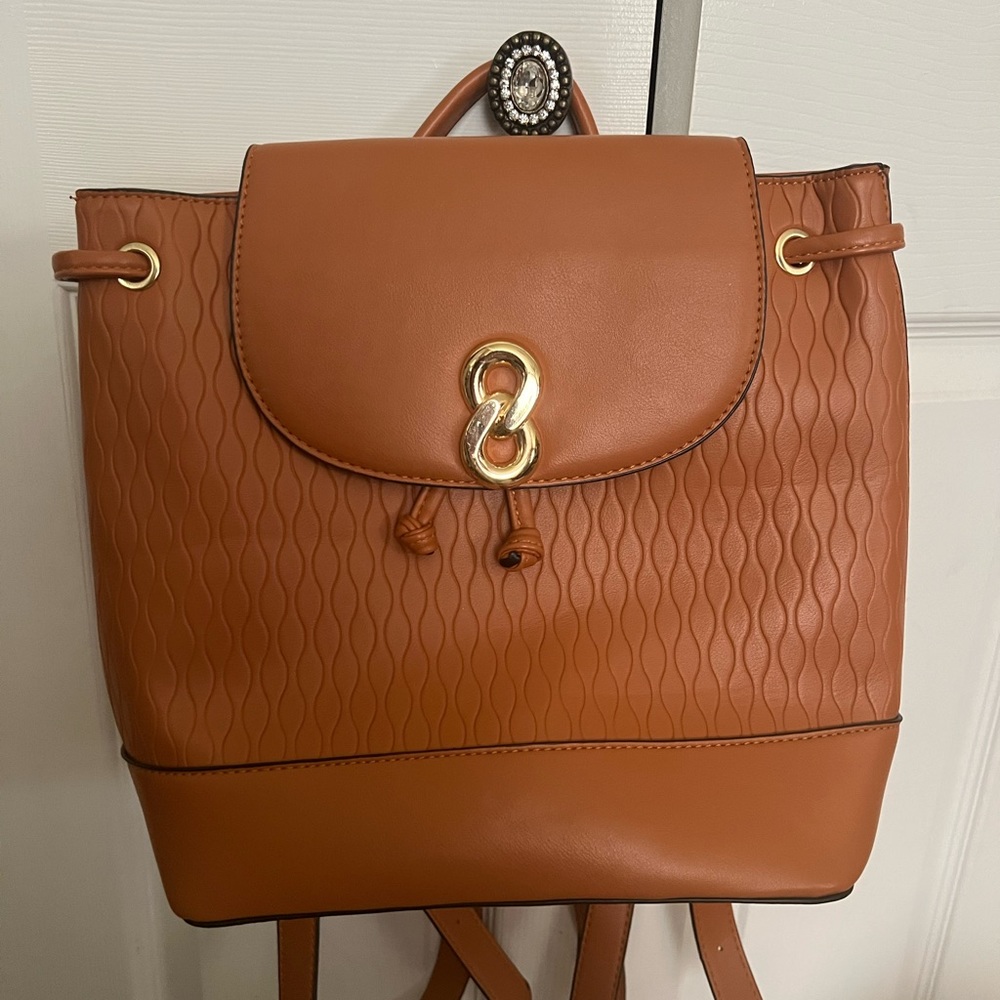 Camel Leather Backpack